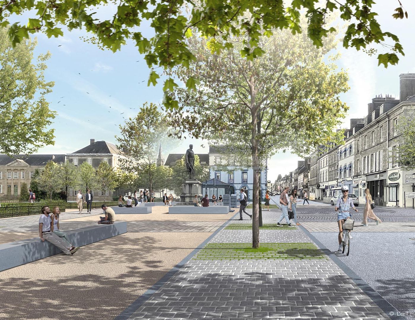 Rue Nationale à Pontivy